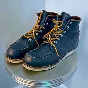 Red Wing Moc Toe Boots #8859 Navy Portage 10.5 D